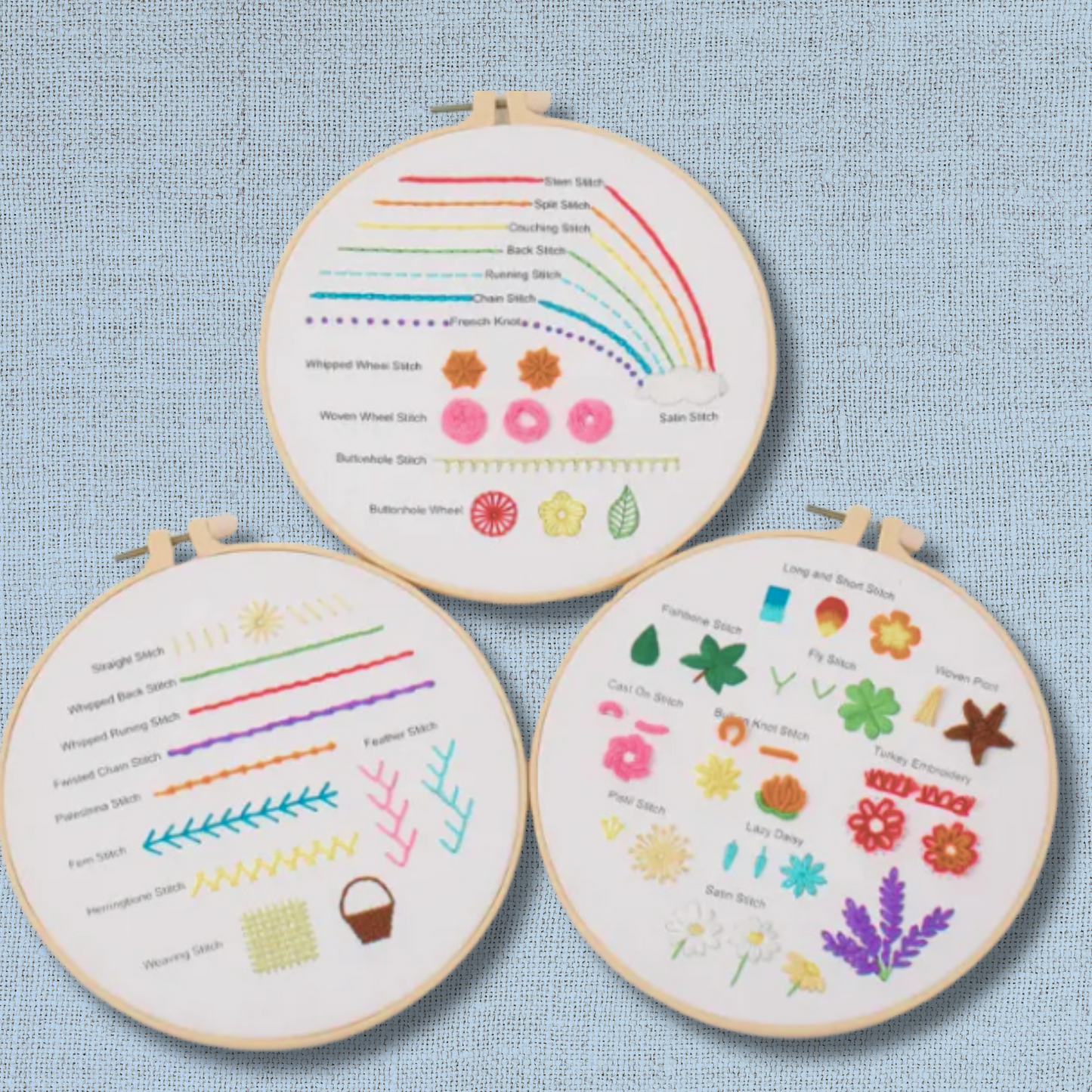 Essential Stitches Sampler Kit 1 - Stitch Along