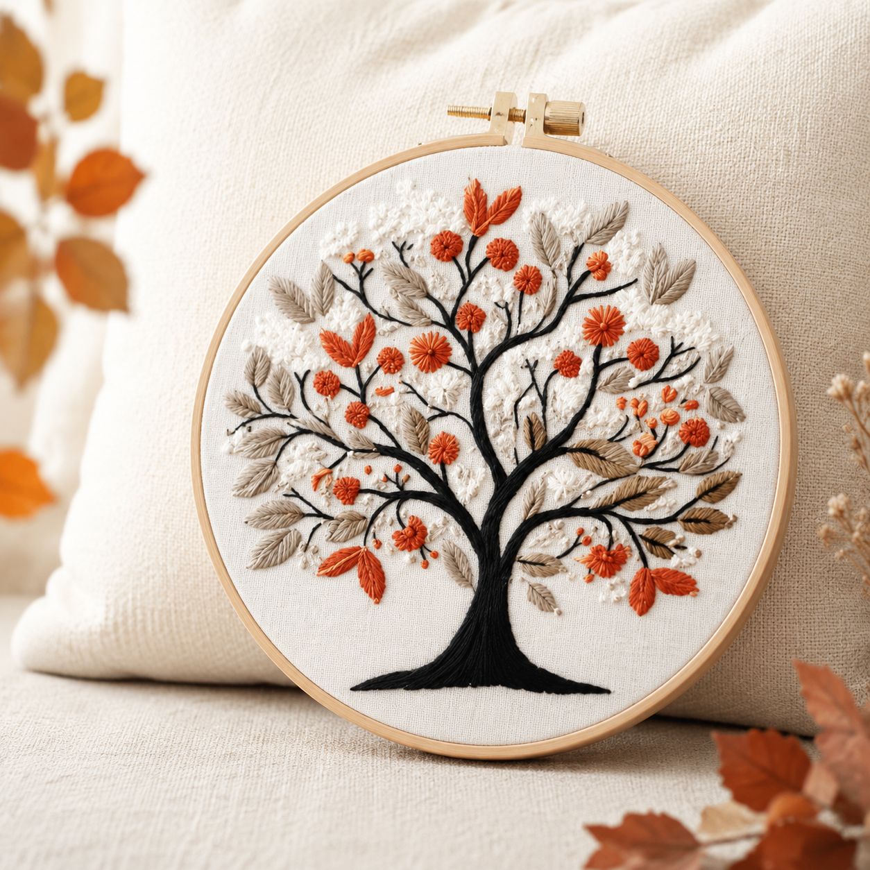 Fall Tree Embroidery Kit