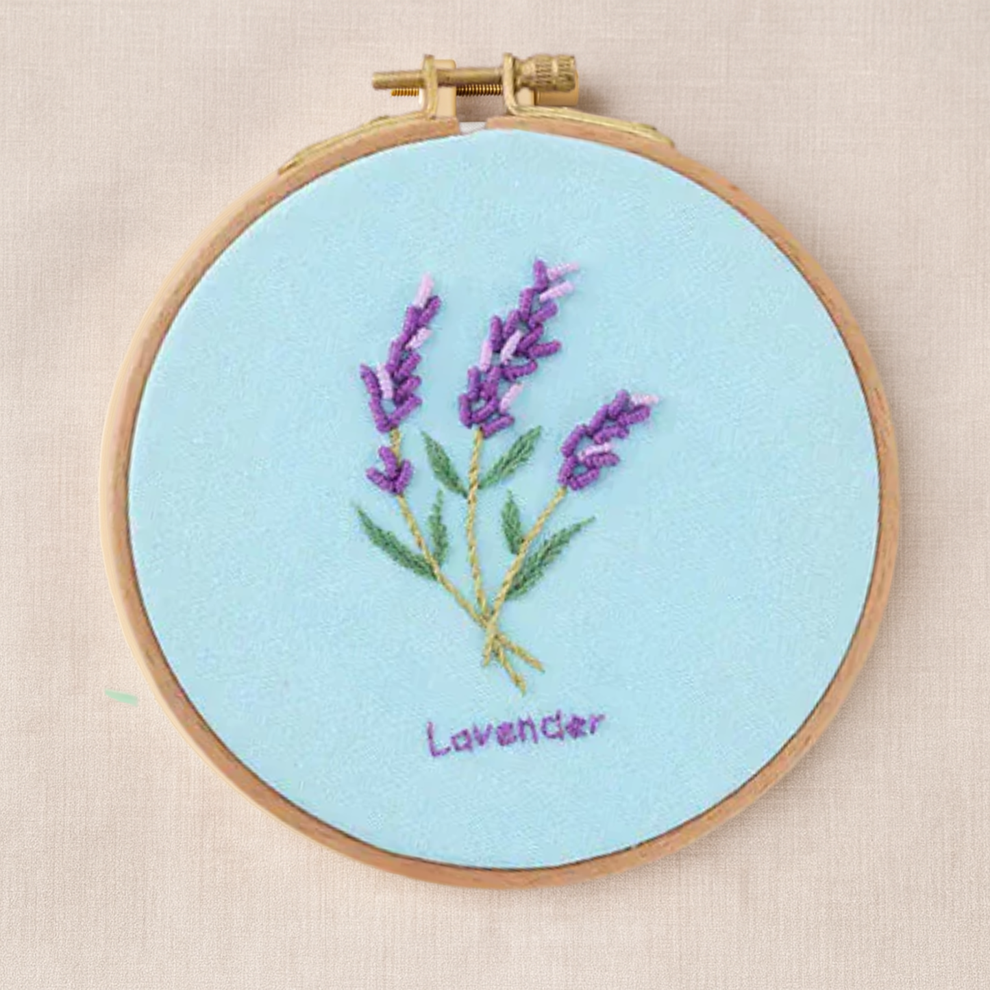 Lavender Embroidery Kit