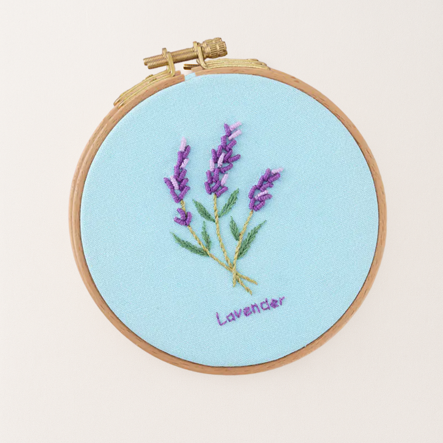 Lavender Embroidery Kit