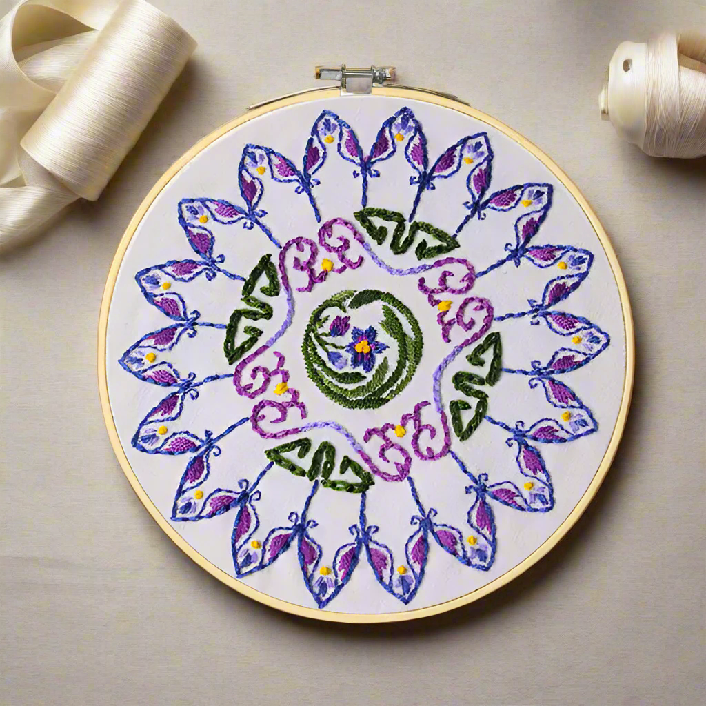 Violet DIY Embroidery Starter Kit – A Beautiful Beginning for Beginner Crafters