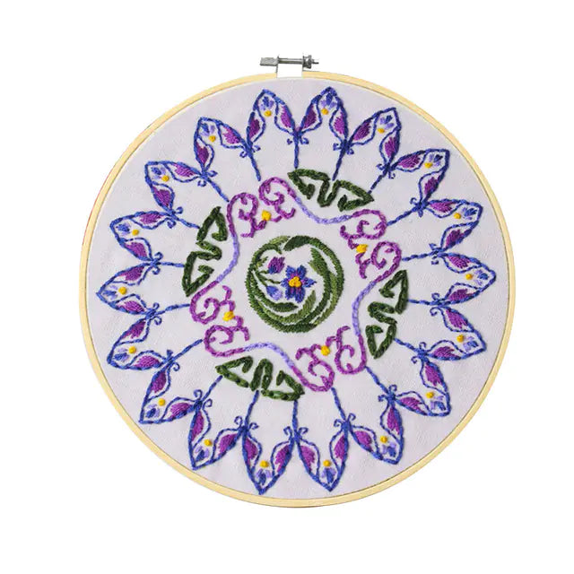 Violet DIY Embroidery Starter Kit – A Beautiful Beginning for Beginner Crafters
