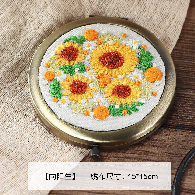 Xiangyang Flower - DIY Embroidery Kit for Makeup Mirror