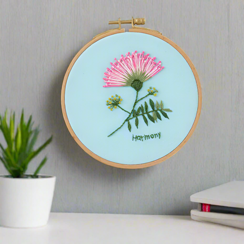 Harmony Delicate Blooms – Beginner Floral Embroidery Kit