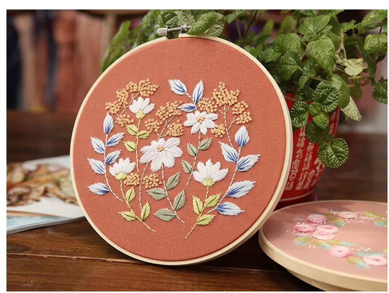 Years Like Songs: DIY 3D Floral Embroidery Craft Kit – Handcrafted Design
