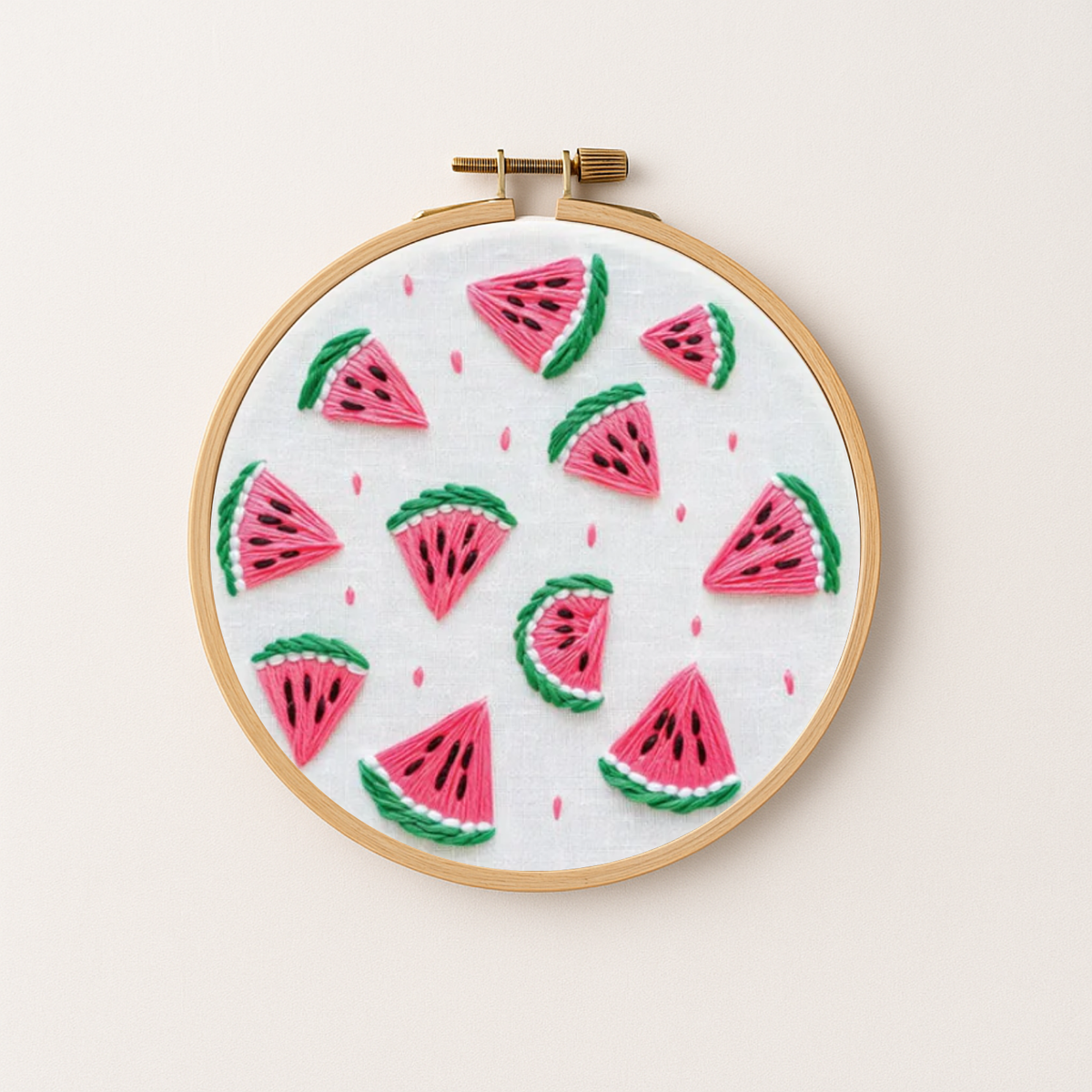 Watermelon Embroidery Design
