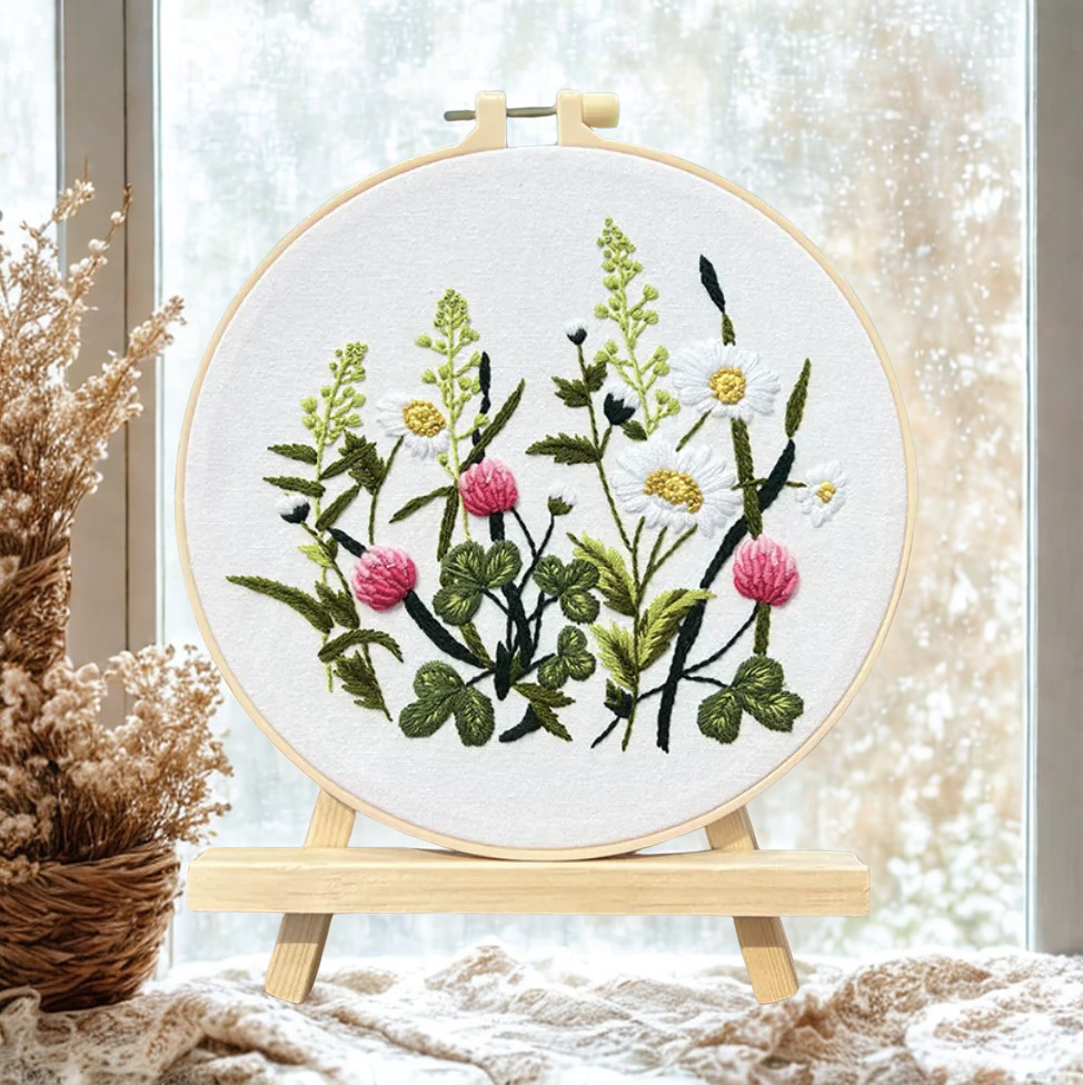 Floral DIY Embroidery Design: Dream π