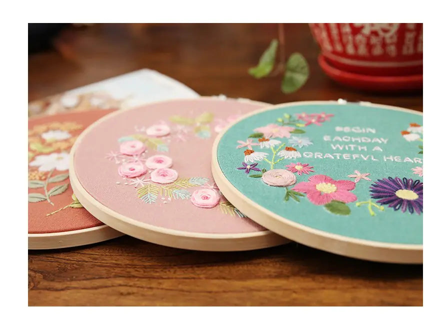Love in Spring - DIY 3D Floral Embroidery Craft Kit – Handcrafted Design