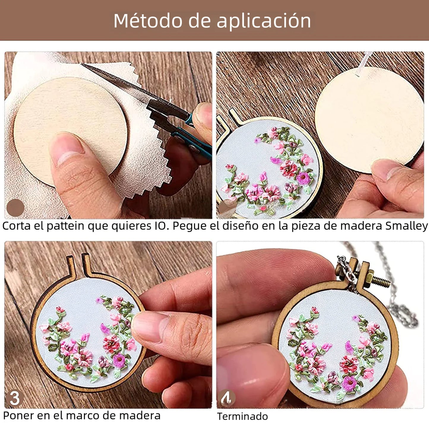 Wooden Mini Embroidery Hoop Frame for DIY Crafts