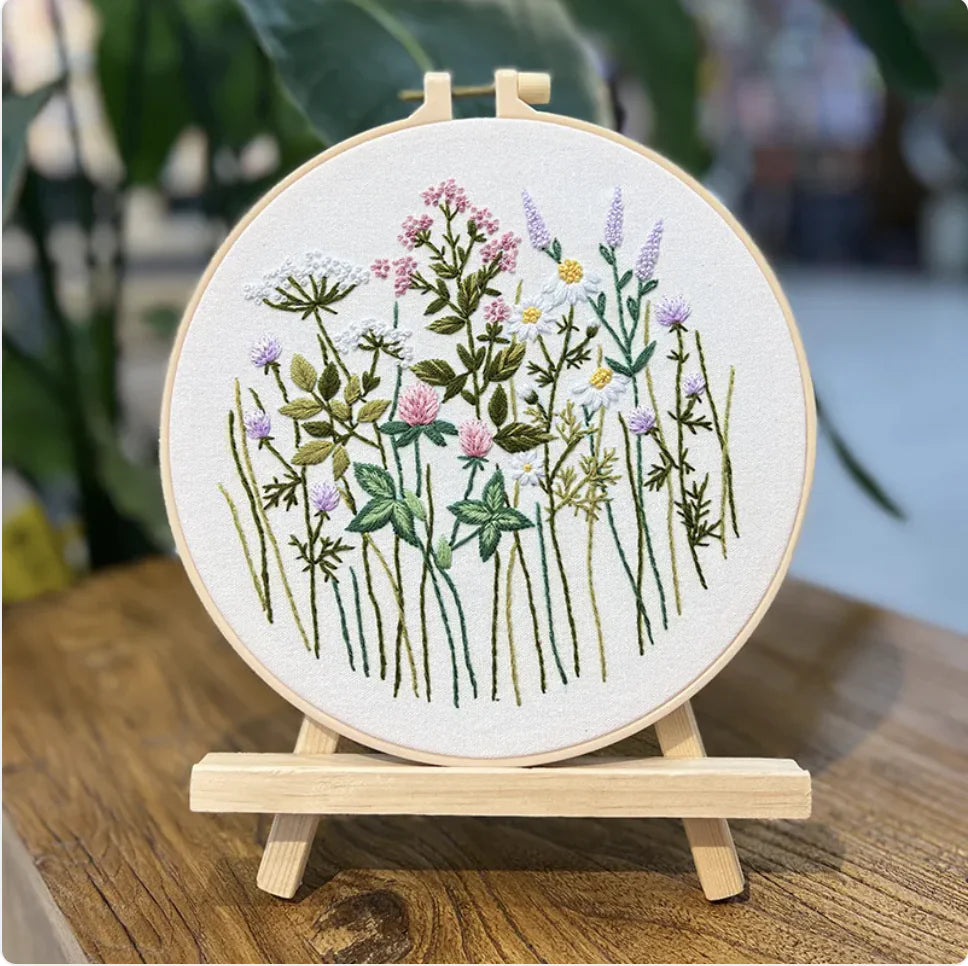 Floral DIY Embroidery Design: Water Cloud π§