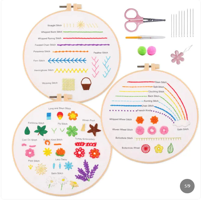 Essential Stitches Sampler Kit 1 - Stitch Along