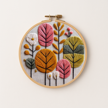 Fall Grove Embroidery Kit