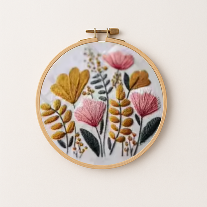 Golden Meadow Embroidery Kit