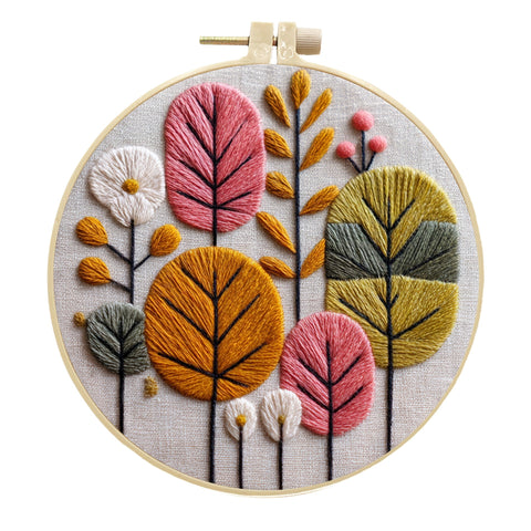 Fall Grove Embroidery Kit