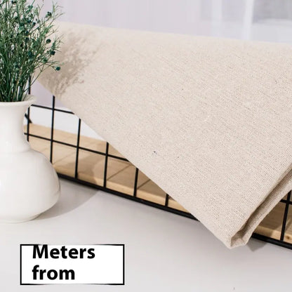 Natural Cotton Linen Fabric – The Perfect Embroidery Base in White, Beige & Yellow