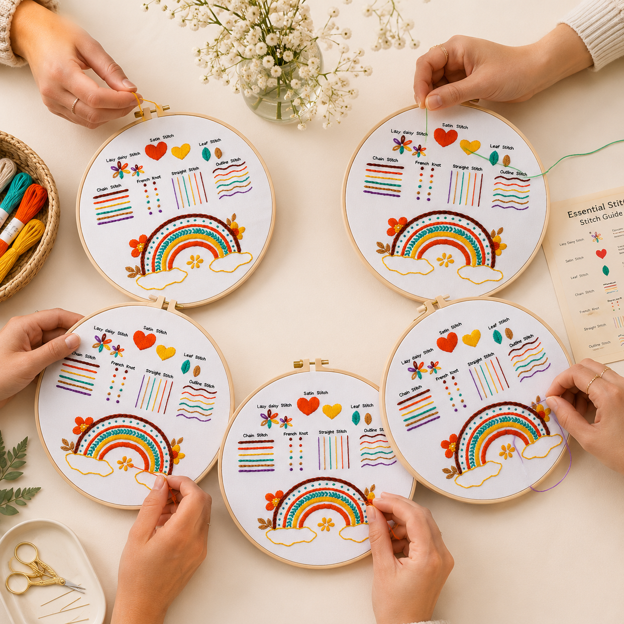 Essential Stitches Group Embroidery Pack
