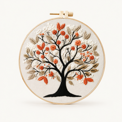 Fall Tree Embroidery Kit