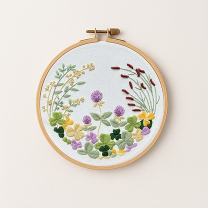 Floral Embroidery Kit