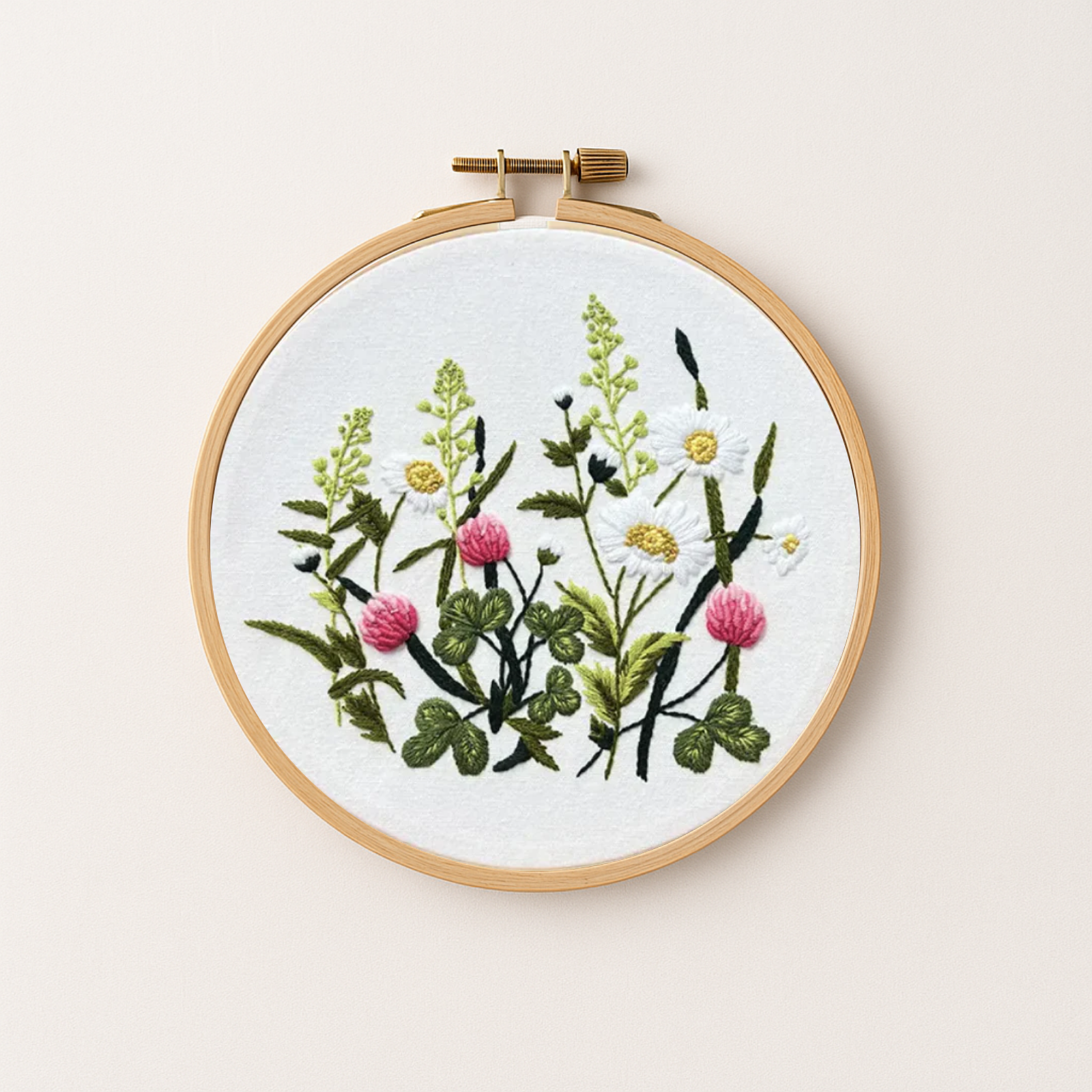 Floral Design Embroidery Kit