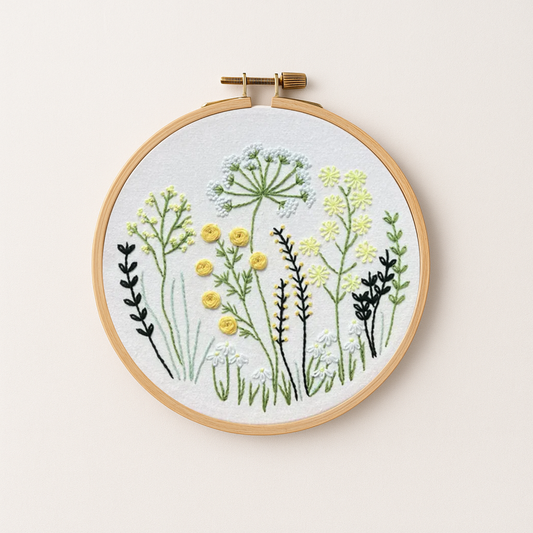 Floral Embroidery Kit