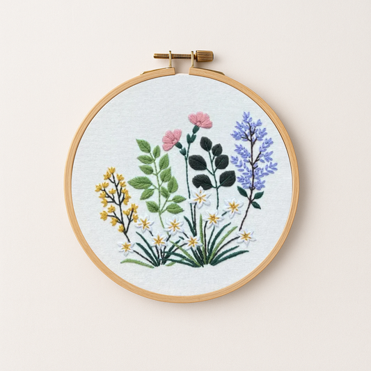 Floral Embroidery Kit