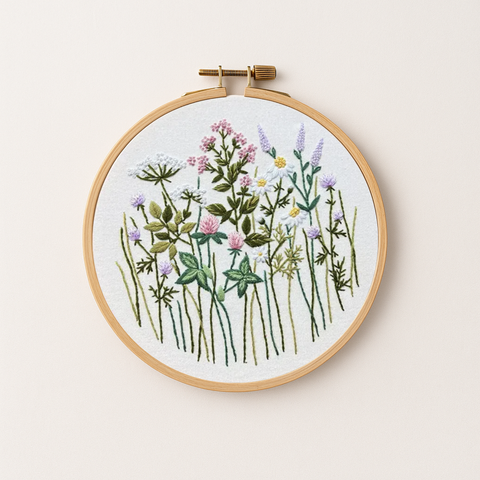 Floral Embroidery Kit