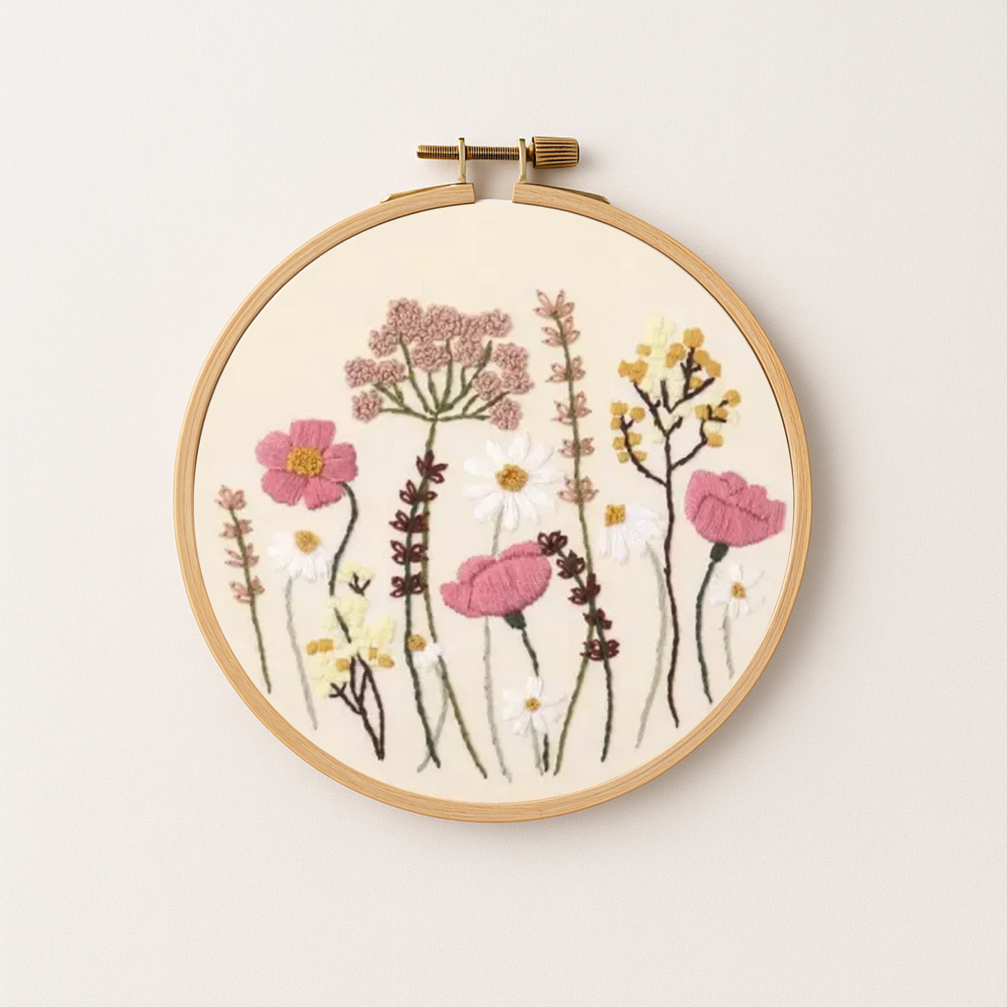 Hoop with floral design