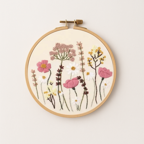 Hoop with floral design