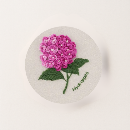 Hydrangea embroidery design