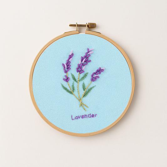 Lavender Embroidery Design