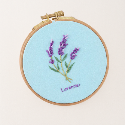 Lavender Embroidery Kit