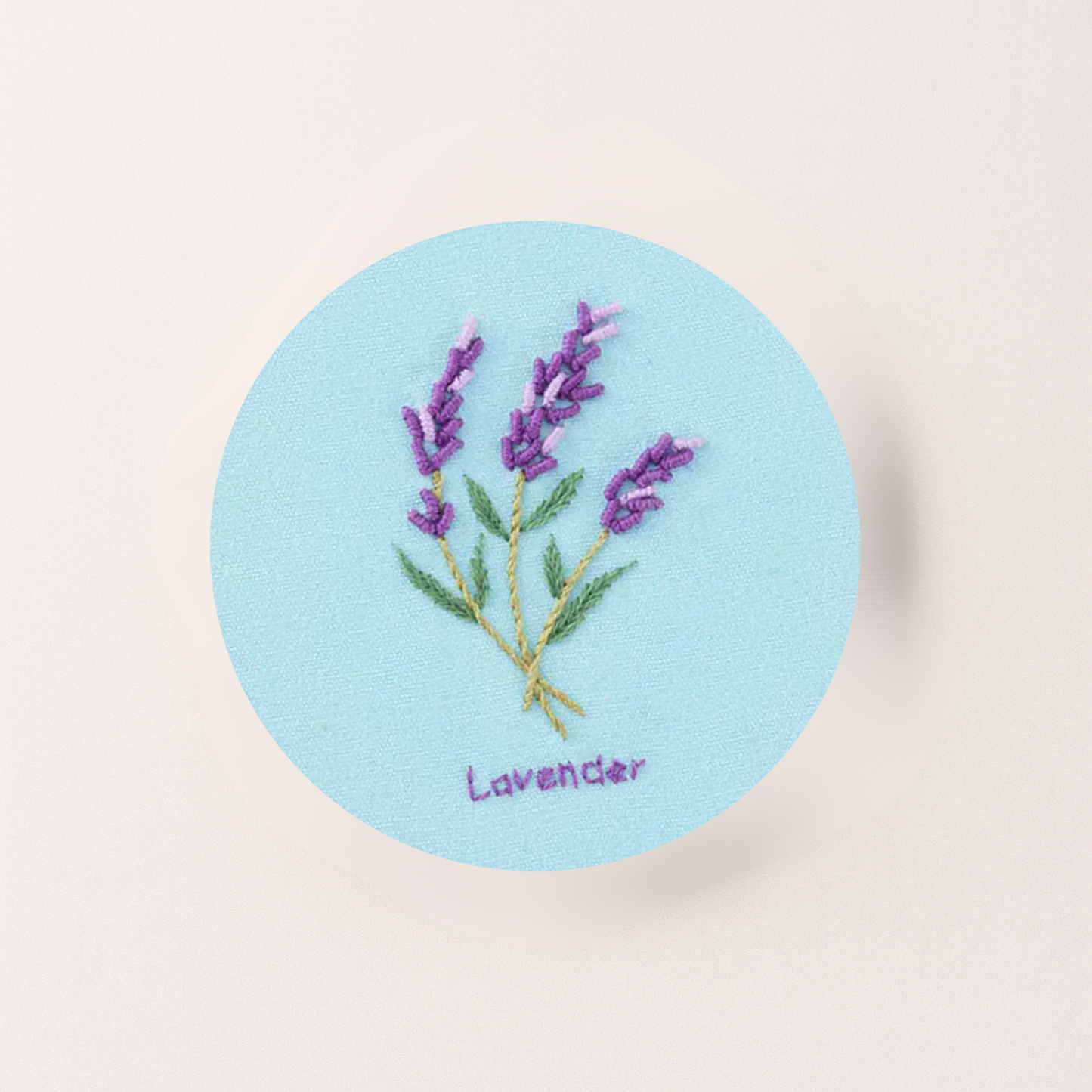 Lavender embroidery design