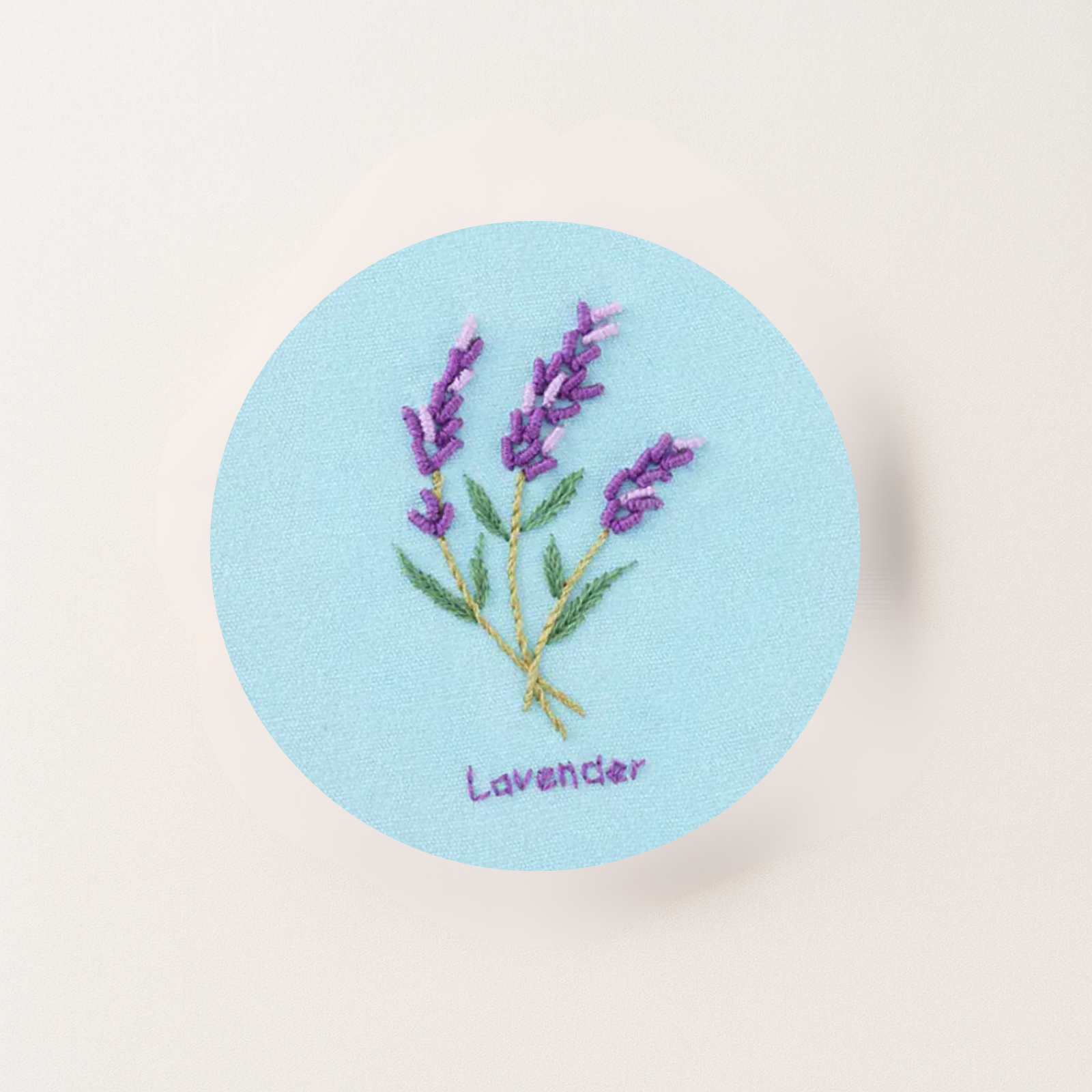 Lavender embroidery design