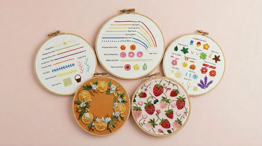 Learn & Stitch Strawberry & Orange Bundle