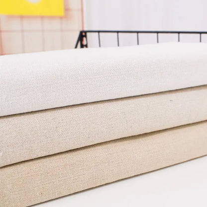 Natural Cotton Linen Fabric – The Perfect Embroidery Base in White, Beige & Yellow