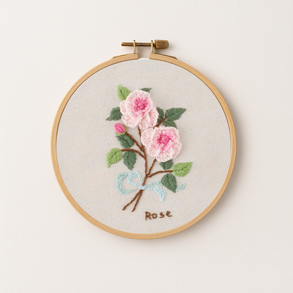 Rose Embroidery Design