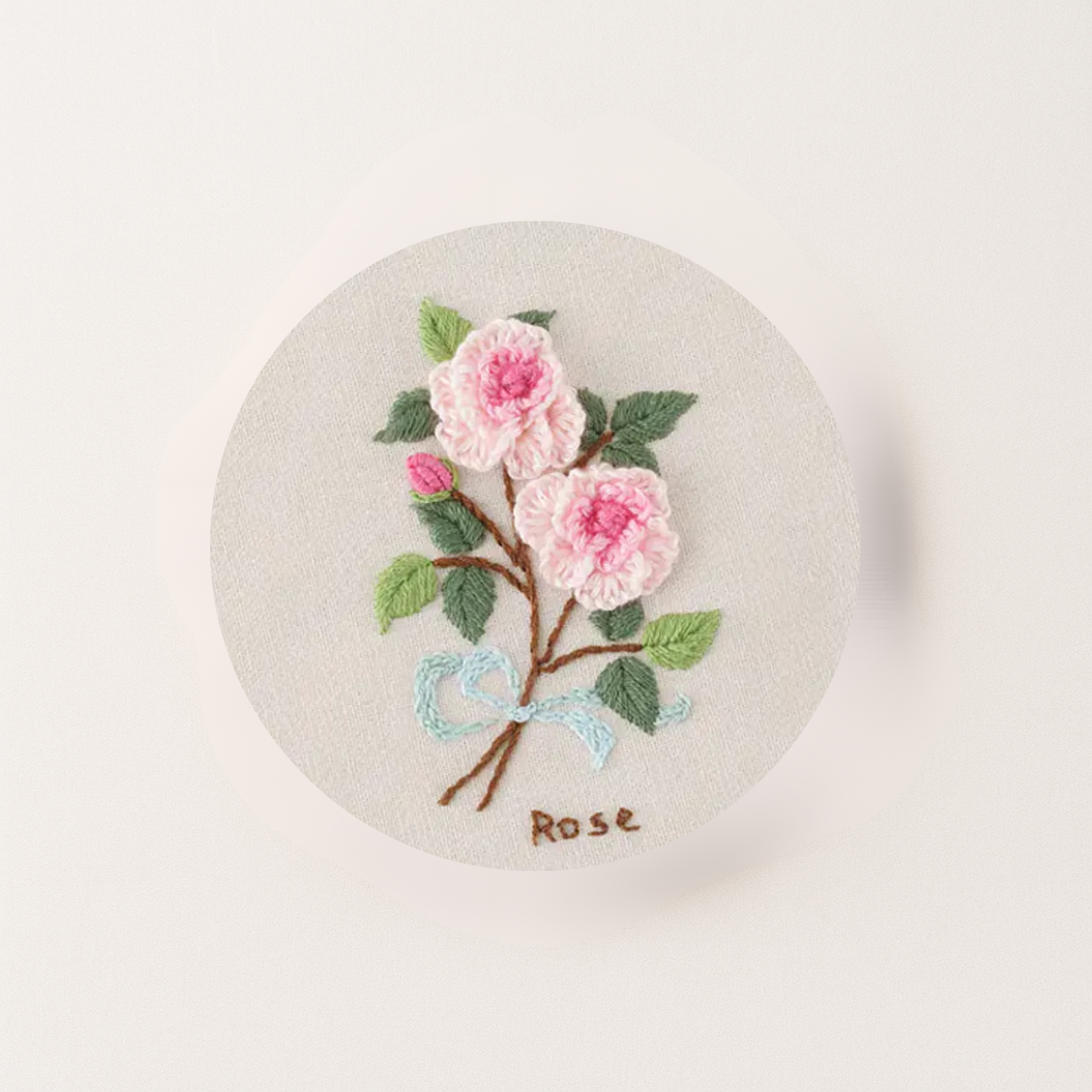 Rose embroidery design