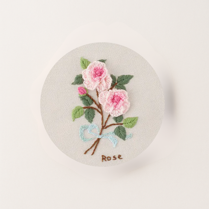 Rose embroidery design