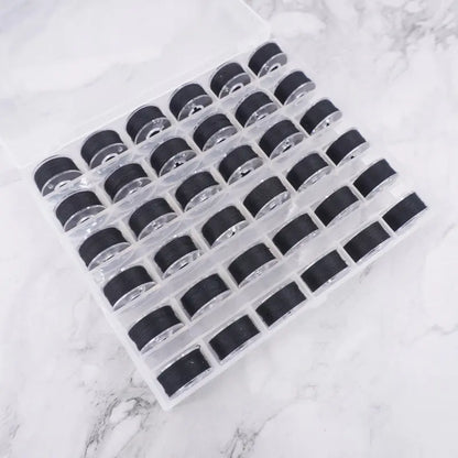 36-Pocket Bobbin Case with 36-Color Sewing Thread Set
