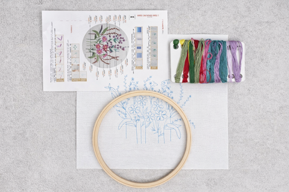 Violet Meadow - Beginner Embroidery Kit