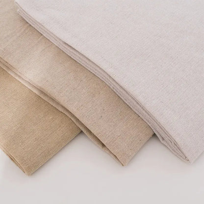 Natural Cotton Linen Fabric – The Perfect Embroidery Base in White, Beige & Yellow