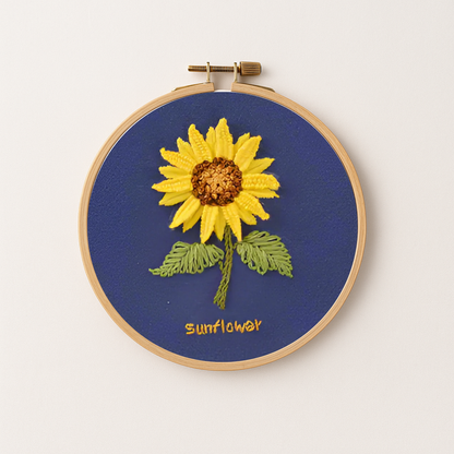 Sunflower Embroidery Design