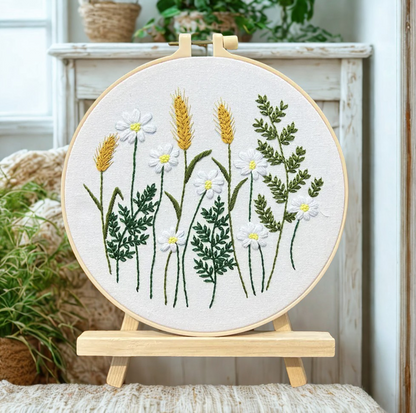Floral DIY Embroidery Design: Wheat 🌾