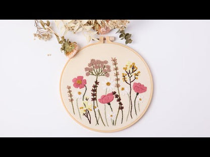 Blush Petal Garden - Beginner Embroidery Kit