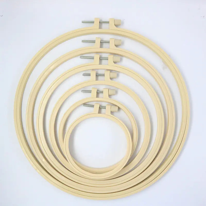 Imitation Bamboo Embroidery Hoop in Beige 20cm