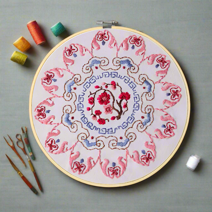 Cherry Blossom DIY Embroidery Starter Kit – A Beautiful Beginning for Beginner Crafters