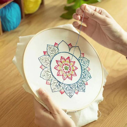 Lotus Flower DIY Embroidery Starter Kit – A Beautiful Beginning for Beginner Crafters